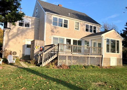 Orleans Cape Cod vacation rental - Large back yard with path to marsh.