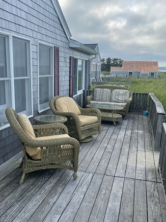 Sagamore Beach Cape Cod vacation rental - Beautiful sunbrella wicker furniture.