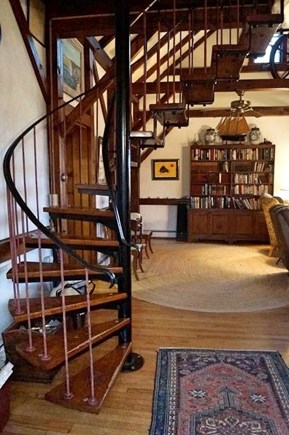 East Orleans Pochet Associatio Cape Cod vacation rental - Custom-made winding stair to upper guest room and balcony