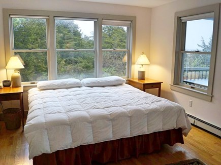 East Orleans Pochet Associatio Cape Cod vacation rental - King bed in primary bedroom; overlooks the ocean