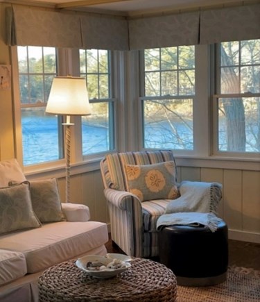 Eastham, Located on Schoolhouse Pond Cape Cod vacation rental - Reading Corner in Living Room