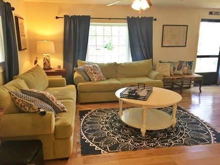 Falmouth Heights Cape Cod vacation rental - Living Rm (continued) - 2 couches and 2 benches