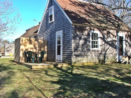 Near Coast Guard Beach Eastham Cape Cod vacation rental - From the west side with deck, grill, & outdoor shower
