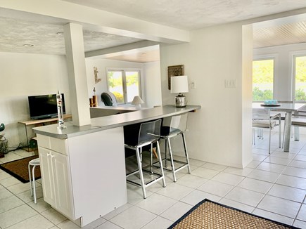 East Falmouth  Cape Cod vacation rental - Lucite bar stools are at the counter.