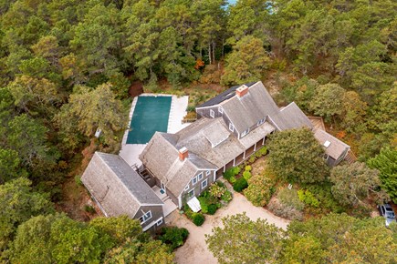 Truro Cape Cod vacation rental - Aerial view of the home