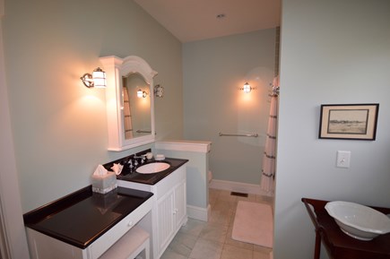 Truro Cape Cod vacation rental - Master Bath 2 with full tub / shower combo