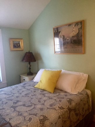 Provincetown Cape Cod vacation rental - Bedroom off dining room,w vaulted ceiling..queen bed
