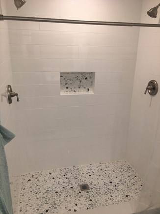 Popponesset, New Seabury, Mashpee, Poppy Cape Cod vacation rental - Master Bath New Tile and Stone shower with DUAL Showerheads
