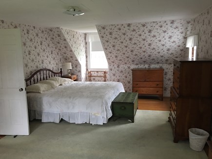 Brewster Cape Cod vacation rental - Master bedroom overlooks the pond & front lawn.