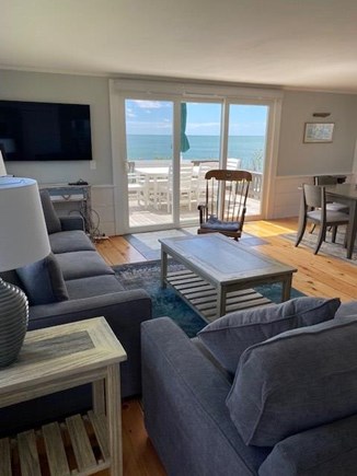 Dennis Port Cape Cod vacation rental - Living Room w/flat screen television, cable & WIFI.