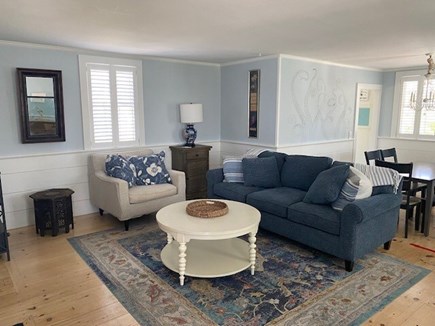 Dennis Port Cape Cod vacation rental - Living room, open to dining area