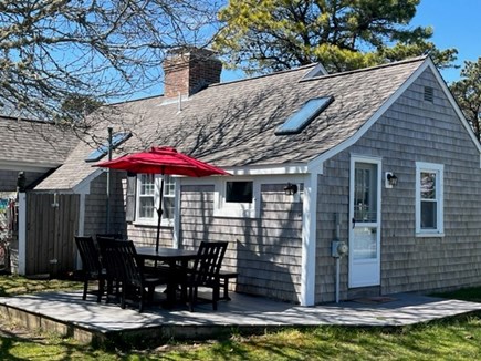 Dennis Port Cape Cod vacation rental - Deck, outdoor shower, charcoal grill & beach chairs provided
