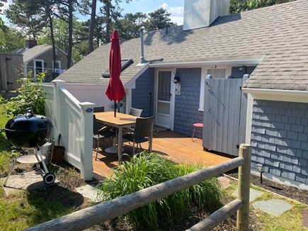 Dennis Port Cape Cod vacation rental - Deck area, outdoor shower, charcoal grill