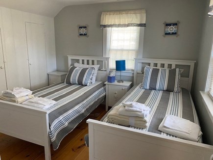 Dennis Port Cape Cod vacation rental - Bedroom 2, twins, linens provided