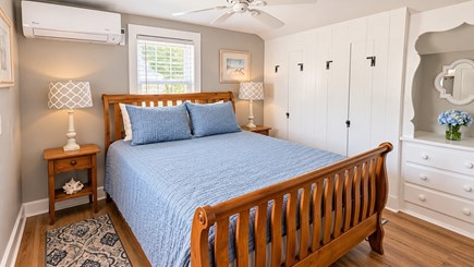 Dennis Port Cape Cod vacation rental - Bedroom 1, queen, linens, AC, plenty of closet space