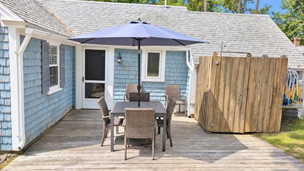 Dennis Port Cape Cod vacation rental - New patio furniture, charcoal grill and beach chairs