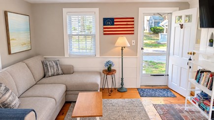 Dennis Port Cape Cod vacation rental - New updated furniture in living room.