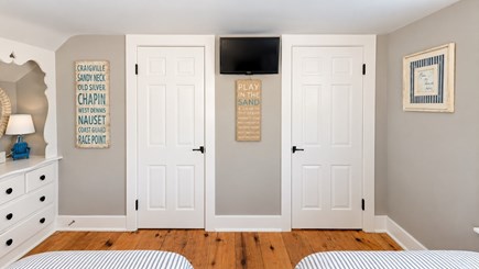 Dennis Port Cape Cod vacation rental - Bedroom 2, twins, smart tv, YouTube Tv.