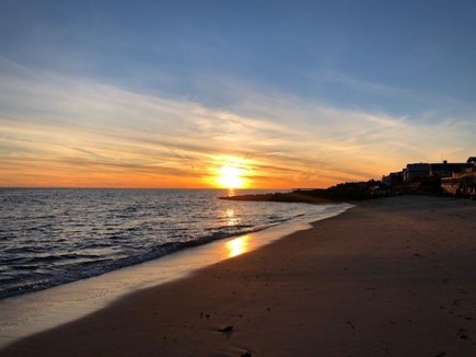 Dennis Port Cape Cod vacation rental - Dennis Seashores sunset on private beach