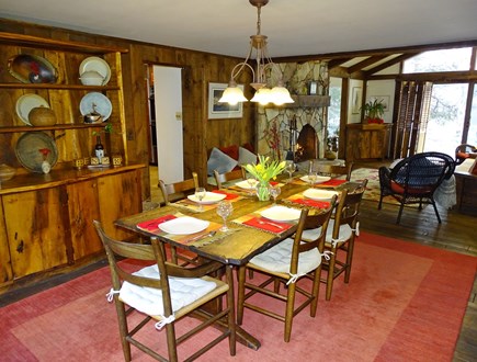 Dennis Cape Cod vacation rental - Dining room enters to Living room