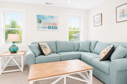 Dennis, Mayflower Beach Cape Cod vacation rental - Second floor den with pull out couch & Flat-screen TV with DVD