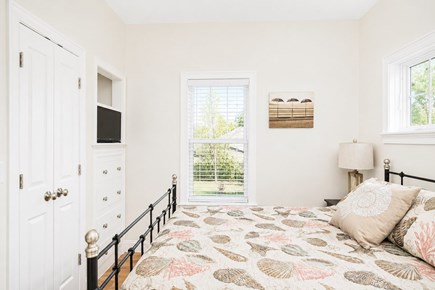 Dennis, Mayflower Beach Cape Cod vacation rental - Master bedroom on first floor with private bathroom