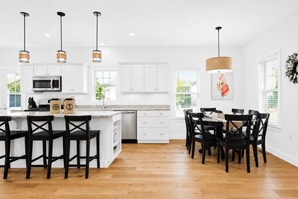 Dennis, Mayflower Beach Cape Cod vacation rental - Spacious kitchen & dining area open to the den