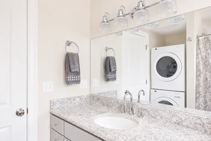 Dennis, Mayflower Beach Cape Cod vacation rental - Second floor bathroom with tub/shower and washer & dryer