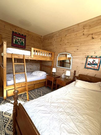 Orleans, Nauset Heights Cape Cod vacation rental - Bunk Room with 3 Single Beds and Double Hall Bath