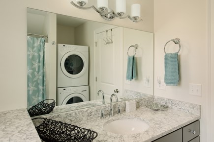 Dennis, Mayflower Beach Cape Cod vacation rental - Second floor bathroom with tub/shower and washer & dryer