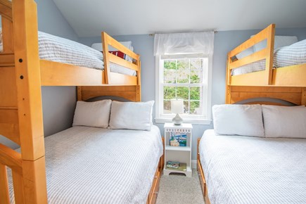 Dennis, Mayflower Beach Cape Cod vacation rental - Bunk room with loft.