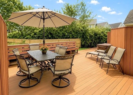 Dennis, Mayflower Beach Cape Cod vacation rental - Outdoor dining space.