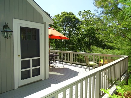 Orleans Cape Cod vacation rental - Outdoor deck with grill — quiet  surroundings full of birds