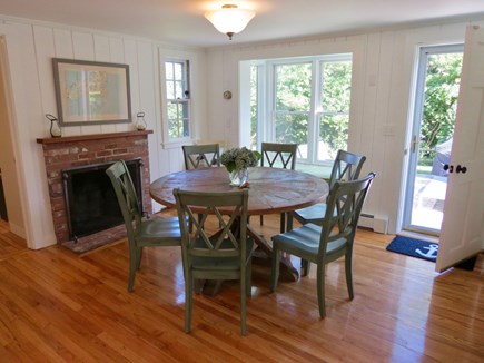 Orleans Cape Cod vacation rental - Just off the kitchen is this dining area which leads to the patio