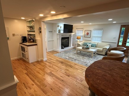 Dennis Village Cape Cod vacation rental - View of living room and kitchen