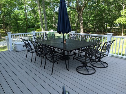 Eastham Cape Cod vacation rental - New deck with 10-person dining, cooler and gas grills