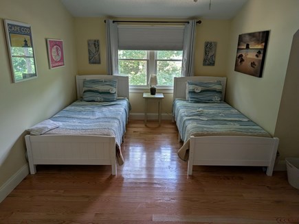 Eastham Cape Cod vacation rental - 2nd floor bedroom 2-twin beds with Queen bed on opposite wall