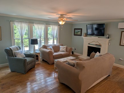Eastham Cape Cod vacation rental - Family Room with wall mounted mini split A/C Unit
