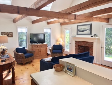 East Orleans Cape Cod vacation rental - View from kitchen into the living room