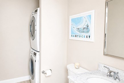 Dennis, Mayflower Beach Cape Cod vacation rental - First floor half bath with laundry