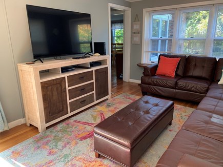 Mayflower Beach     Dennis Cape Cod vacation rental - Comfortable family room with wide-screen TV