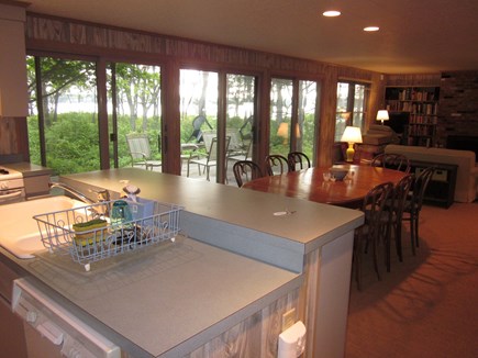 Cotuit Cape Cod vacation rental - Popponesset Bay is visible from the deck outside the dining room.