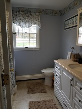 Dennisport Cape Cod vacation rental - Full Bath stocked with linens/towels and beach needs