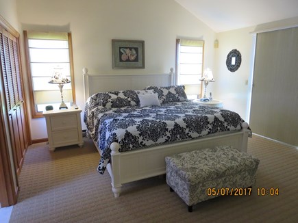 Orleans and Eastham Border Cape Cod vacation rental - Master Bedroom on 1st floor with King Bed