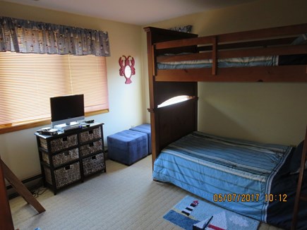 Orleans and Eastham Border Cape Cod vacation rental - Bunk bedroom, same bunk on opposite wall for total of 4 beds