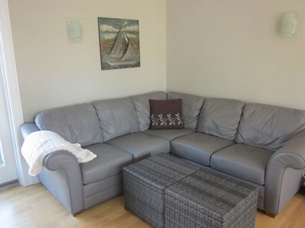Mayflower Beach  Dennis Cape Cod vacation rental - Living area w/large screen tv and wireless
internet