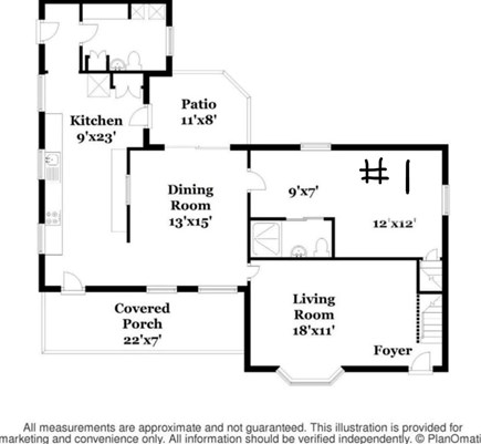 Orleans Cape Cod vacation rental - Main floor layout
