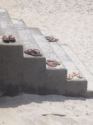 Falmouth Cape Cod vacation rental - Imagine Your Flip-Flops Here On Our Steps to the Beach!