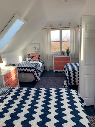 Wellfleet Cape Cod vacation rental - 2nd Floor Bedroom w/ Queen and 2 twin beds.