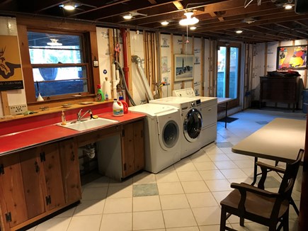 E Orleans / Orleans Village Cape Cod vacation rental - Laundry (2 washers & dryer, sink, walk-out basement)
